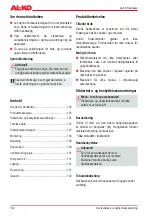 Preview for 140 page of AL-KO HT 600 FLEXIBLE CUT Instruction Manual