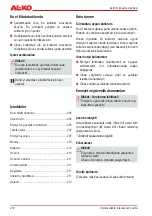 Preview for 230 page of AL-KO HT 600 FLEXIBLE CUT Instruction Manual