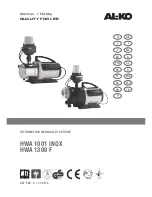 Предварительный просмотр 1 страницы AL-KO HWA 1001 INOX User Instructions