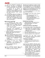 Предварительный просмотр 42 страницы AL-KO HWA 1001 INOX User Instructions