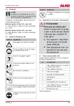 Preview for 105 page of AL-KO LB 4060 Translation Of The Original Instructions For Use