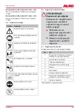 Preview for 143 page of AL-KO LB 4060 Translation Of The Original Instructions For Use