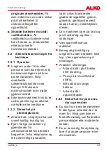 Preview for 279 page of AL-KO LB 4060 Translation Of The Original Instructions For Use