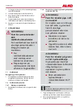 Preview for 201 page of AL-KO LSH 4 Operating Instructions Manual