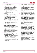 Preview for 213 page of AL-KO LSH 4 Operating Instructions Manual