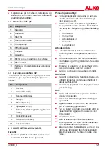 Preview for 121 page of AL-KO MH 2500 Slice Manual