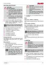 Preview for 11 page of AL-KO MH 4005 Instructions For Use Manual