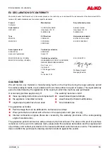 Preview for 19 page of AL-KO MH 4005 Instructions For Use Manual