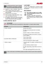 Preview for 37 page of AL-KO MH 4005 Instructions For Use Manual