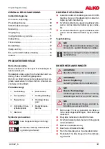 Preview for 69 page of AL-KO MH 4005 Instructions For Use Manual