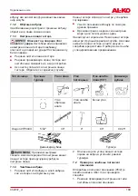 Preview for 109 page of AL-KO MULTITOOL MT 40 Instructions For Use Manual