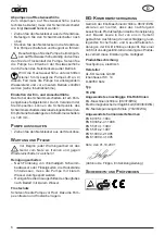 Preview for 6 page of AL-KO Orion TC 250 Operating Instructions Manual