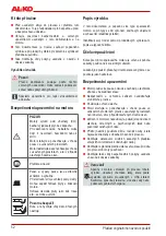 Preview for 42 page of AL-KO PRO 140 /QSS OHV Information Manuals Service