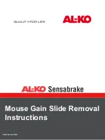 AL-KO SENSABRAKE Removal Instructions preview