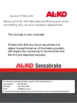 Preview for 4 page of AL-KO SENSABRAKE Removal Instructions