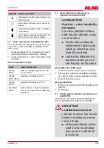 Preview for 353 page of AL-KO SF 4036 Translation Of The Original Instructions For Use