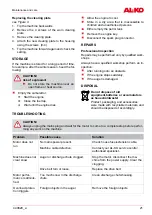 Предварительный просмотр 21 страницы AL-KO Snow Line 55E Operating Manual