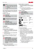 Предварительный просмотр 27 страницы AL-KO Snow Line 55E Operating Manual