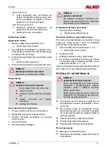 Предварительный просмотр 71 страницы AL-KO Snow Line 55E Operating Manual