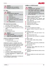 Предварительный просмотр 89 страницы AL-KO Snow Line 55E Operating Manual