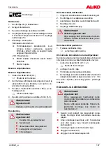 Предварительный просмотр 137 страницы AL-KO Snow Line 55E Operating Manual