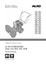 AL-KO SNOW LINE 560 Information Manuals Service preview