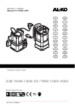 Предварительный просмотр 1 страницы AL-KO SUB 10000 DS Manual