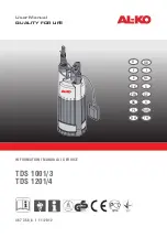 Предварительный просмотр 1 страницы AL-KO TDS 1001/3 Operating Instructions Manual