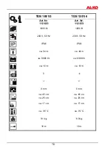 Предварительный просмотр 3 страницы AL-KO TDS 1001/3 Operating Instructions Manual