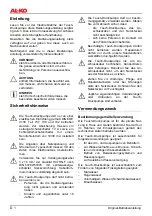 Предварительный просмотр 4 страницы AL-KO TDS 1001/3 Operating Instructions Manual