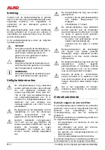 Предварительный просмотр 24 страницы AL-KO TDS 1001/3 Operating Instructions Manual