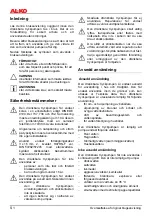 Предварительный просмотр 32 страницы AL-KO TDS 1001/3 Operating Instructions Manual