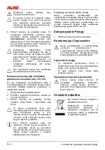 Предварительный просмотр 54 страницы AL-KO TDS 1001/3 Operating Instructions Manual