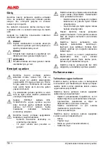 Предварительный просмотр 64 страницы AL-KO TDS 1001/3 Operating Instructions Manual