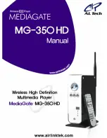 AL Tech MediaGate MG-350HD User Manual preview