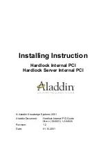 Aladdin Hardlock Installing Instruction preview