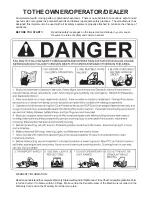 Preview for 2 page of Alamo Industrial Great White M8000MD Operator'S Manual