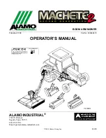 Предварительный просмотр 1 страницы Alamo Industrial Machete 2 Operator'S Manual