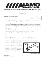 Preview for 28 page of Alamo Industrial Machete MB21 Information & Service Bulletin