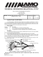 Preview for 32 page of Alamo Industrial Machete MB21 Information & Service Bulletin