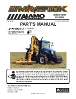 Alamo Industrial Maverick Parts Manual предпросмотр