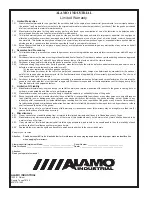 Предварительный просмотр 118 страницы Alamo 803213P Parts Manual