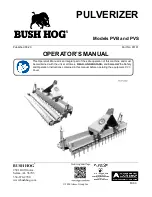 Alamo BUSH HOG PVB Operator'S Manual preview
