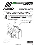 Alamo GREATWHITE 7600A Operator'S Manual предпросмотр