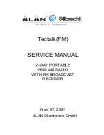 ALAN Electronics Tectalk FM PMR 446 Service Manual preview