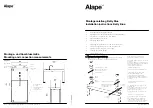 Alape Betty Blue Installation Instructions предпросмотр