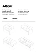 Preview for 1 page of Alape WP.SE1000 Assembly Instruction Manual