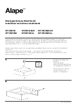 Alape WT.RE700 Installation Instructions предпросмотр