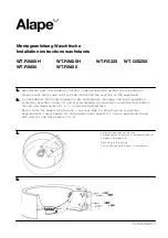 Preview for 1 page of Alape WT.RS450H Installation Instructions