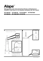 Preview for 2 page of Alape WT.RX325K Installation Instructions